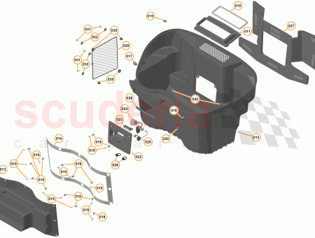 Photo of LUGGAGE BIN FIXING CAP PERIMETER RH…