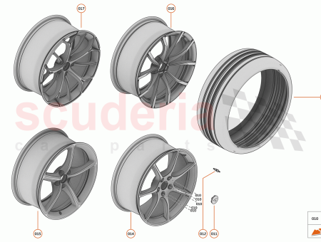 Photo of WHEEL FR CAST FF BASE 15 SPOKE 19X8…
