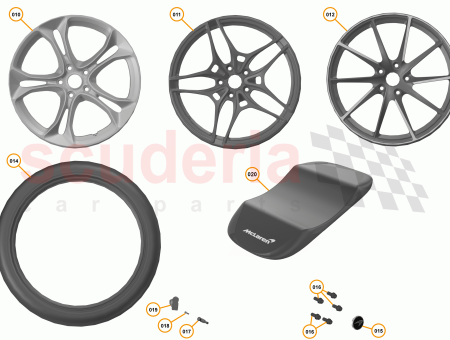 Photo of WHEEL FORGED SUPER LIGHTWEIGHT 20X11 0J REAR RIGHT…