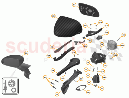 Photo of BASE COVER DOOR MIRROR UPPER RH MSO…