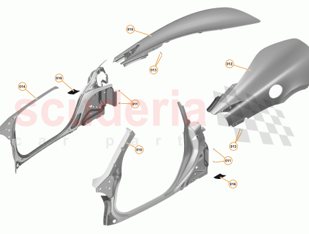 Photo of FENDER REAR SPIDER RH…