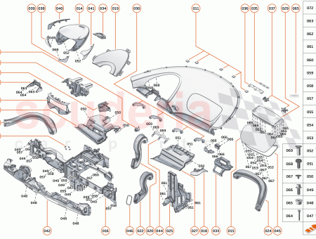 Photo of ASSY FACIA UPPER END CAP LH…
