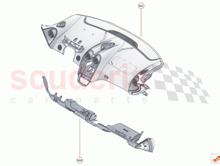 Photo of ASSY UPPER FACIA RHD HL…