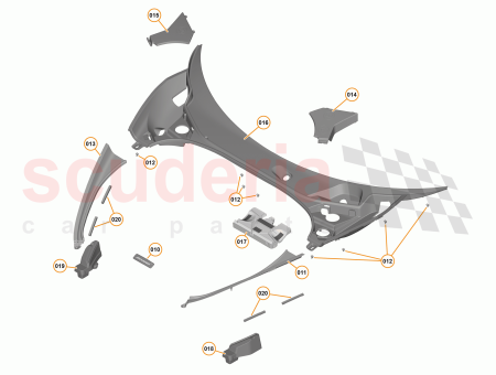 Photo of FOAM SUPPORT FENDER COVER INNER RH…