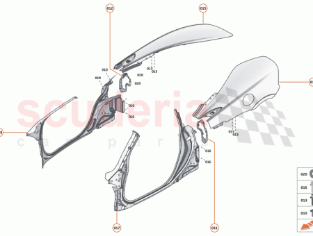 Photo of FENDER REAR SPIDER LH…