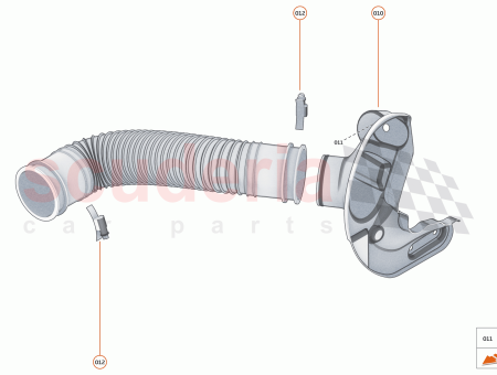 Photo of FR LH UPPER BRAKE DUCT…