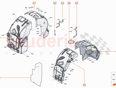 Photo of WHEEL ARCH LINER BRACKET REAR LWR RH…