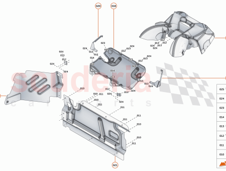 Photo of BRACKET HEATSHIELD MUFFLER UPPER RH…
