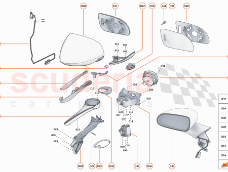 Photo of SCALP DOOR MIRROR LOWER RH CAMERA…