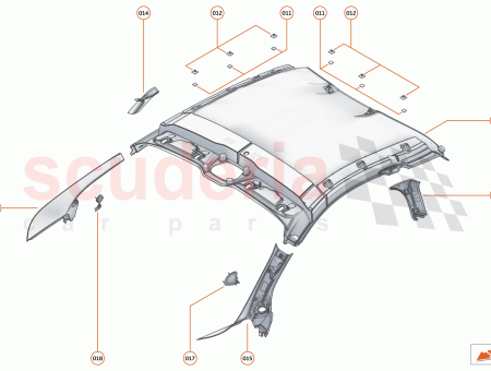 Photo of ASSY A PILLAR FINISHER LH NON US…