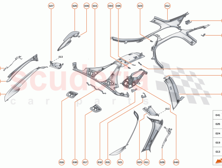 Photo of HEADLINER REAR BRKT CTR…