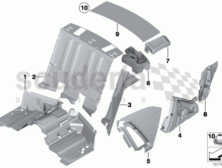 Photo of GER USCHISOLIERUNG KOFFERRAUM HECKKLAPPENSCHARNIER RECHTS 51 48…