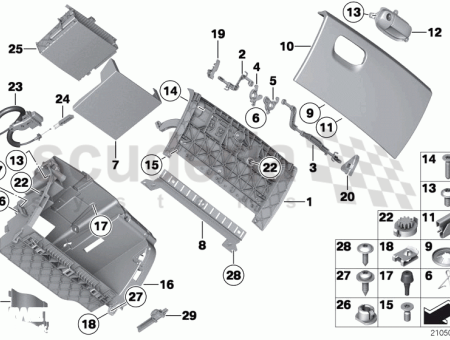 Photo of Key button f glove box 51 16…