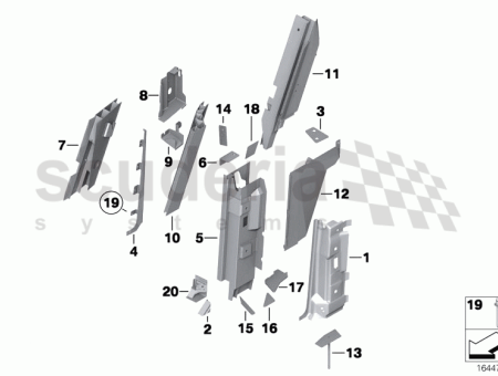 Photo of HALTERUNG SEITLICHE VERKLEIDUNGSPLATTE RECHTS 41 21…