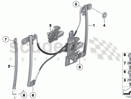 Photo of FENSTERHEBER MIT MOTOR VORNE RECHTS 51 33…