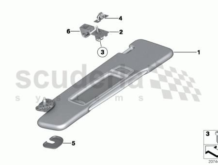Photo of SONNENBLENDE STOFF RECHTS 51 16…
