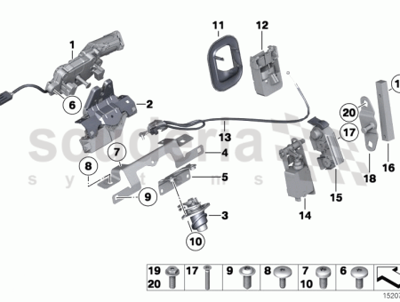 Photo of KOFFERRAUMDECKELVERRIEGELUNG UNTEN RECHTS 51 24…