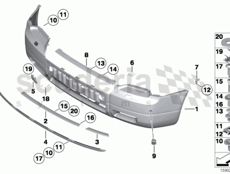 Photo of GRUNDIERTE STOSSF NGERVERKLEIDUNG VORNE 51 11…