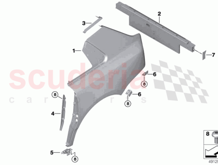 Photo of SEITENWANDHALTERUNG HINTEN RECHTS 1…