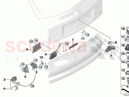 Photo of SCHLIESSBLECH KOFFERRAUMDECKEL UNTEN…