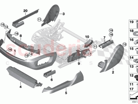 Photo of VERKLEIDUNG SITZSCHIENE HINTEN LINKS…