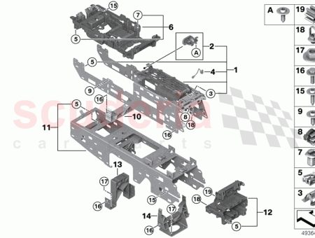 Photo of HALTERUNG MITTELKONSOLE VORNE OBEN…