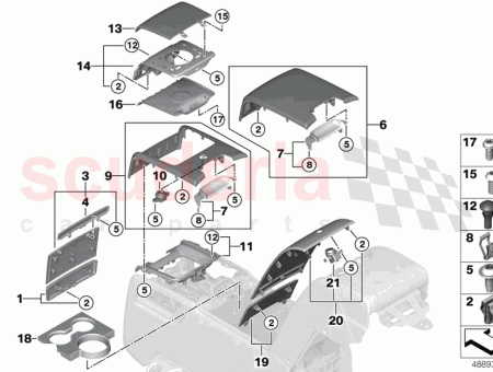 Photo of VERKLEIDUNG HINTERE KONSOLE VORNE…