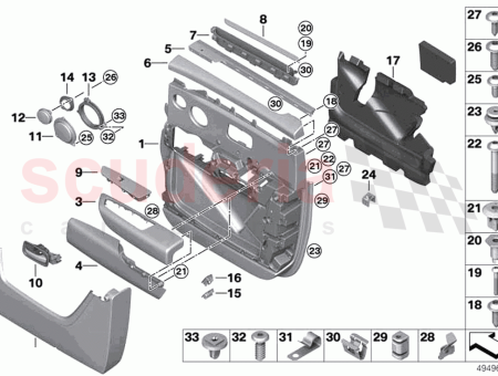 Photo of ARMLEHNE UNTEN HINTEN LINKS…