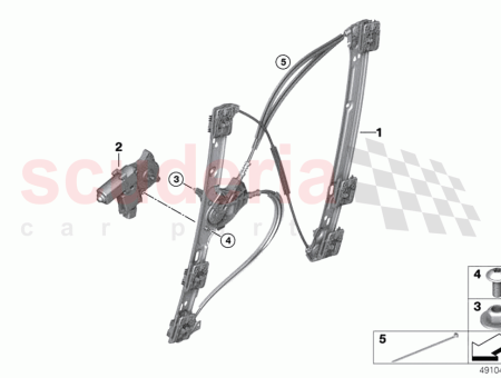 Photo of FENSTERHEBER OHNE MOTOR VORNE RECHTS…