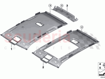 Photo of STARLIGHT HEADLINER FRONT UNPERFORIERT…