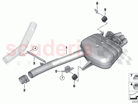 Photo of ENDSCHALLD MPFER RECHTS MIT AUSPUFFKLAPPE…