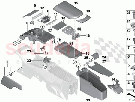 Photo of VERKLEIDUNG MITTELKONSOLE HINTEN RECHTS…
