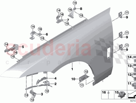 Photo of HALTER SEITENVERKLEIDUNG VORNE LINKS 6…