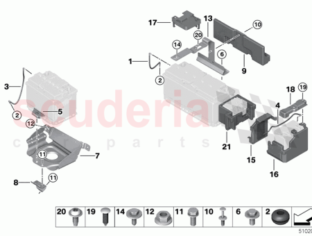 Photo of HALTERUNG BATTERIETR GER 61 21…