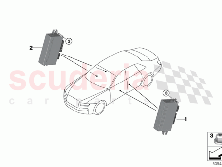 Photo of STEUERUNG ELEKTR ZENTRALVERRIEGELUNG ANTRIEB RECHTS 61 35…
