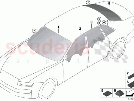 Photo of SEITENSCHEIBE FESTSTEHEND HINTEN RECHTS…