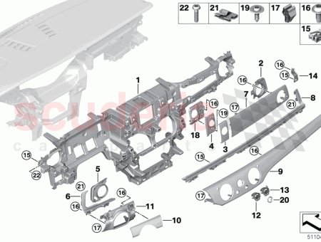 Photo of ZIERLEISTEN BEIFAHRERSEITE 51 45…