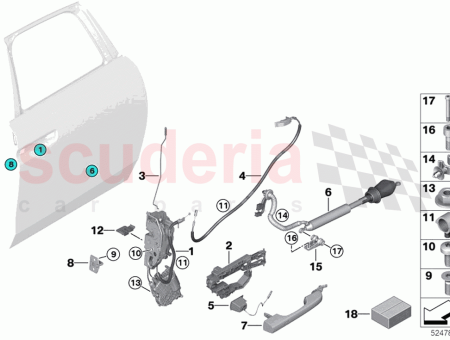 Photo of T RSCHLOSS MIT BOWDENZUG RECHTS…