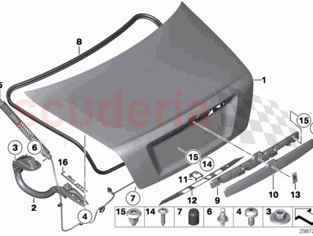 Photo of ZIERLEISTE KOFFERRAUMDECKEL HECKKLAPPE…
