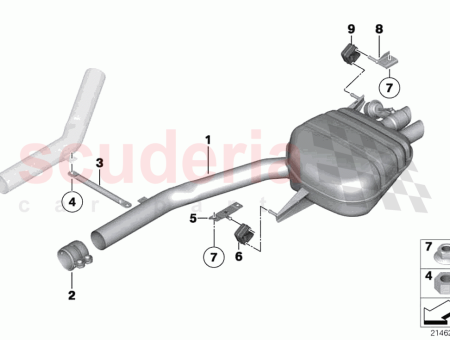 Photo of ENDSCHALLD MPFER RECHTS MIT AUSPUFFKLAPPE 18 30…