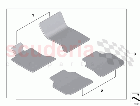 Photo of PAAR ALLWETTER FUSSMATTEN VORNE RHD…