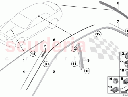 Photo of ZIERLEISTE SEITENRAHMEN RECHTS…