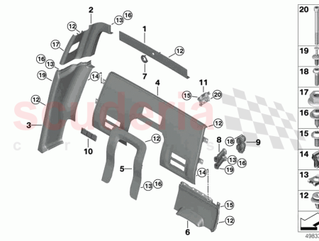 Photo of BLENDE F R TRENNWAND OBEN VORNE…