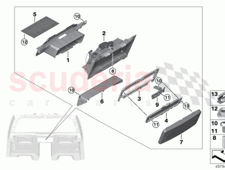 Photo of HALTERUNG LEDER SERVICEKLAPPE VORNE…
