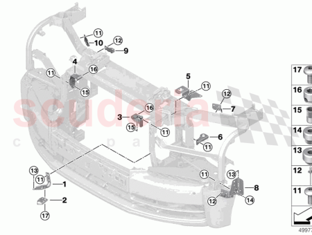 Photo of HALTERUNG F SEITLICHER STOSSF NGER VORNE RECHTS…
