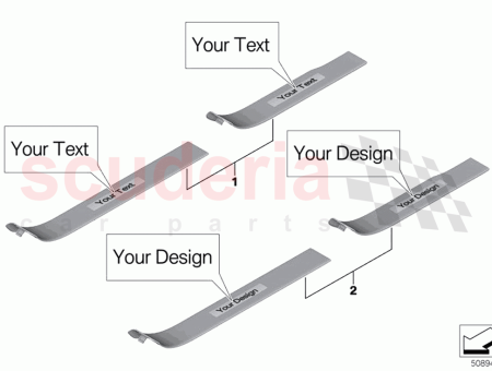 Photo of NACHR STSATZ BELEUCHTETES TRITTBLECH…