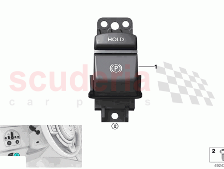 Photo of SCHALTER DER FESTSTELLBREMSE…