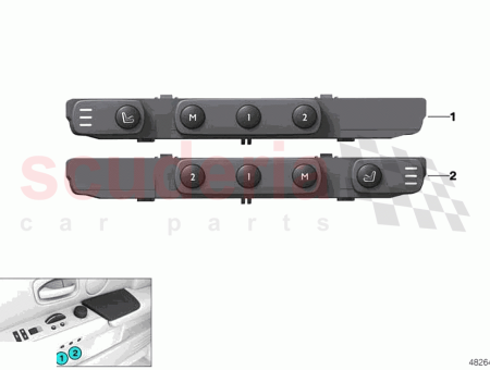 Photo of BEDIENEINHEIT SITZFUNKTIONEN RECHTS…