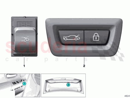 Photo of SCHALTER HECKKLAPPE CENTERLOCK…