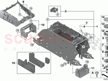 Photo of HALTERUNG MITTELKONSOLE HINTEN…